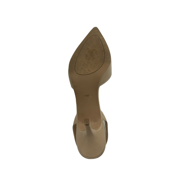 Bettye Muller nude pointed toe sling back dressy formal high heel shoe 8 1/2 - Picture 10 of 13